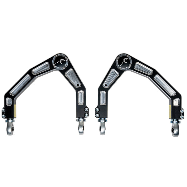 RSO Front Upper Control Arms Forged Billet Aluminum Black Anodized 1-4in Lift