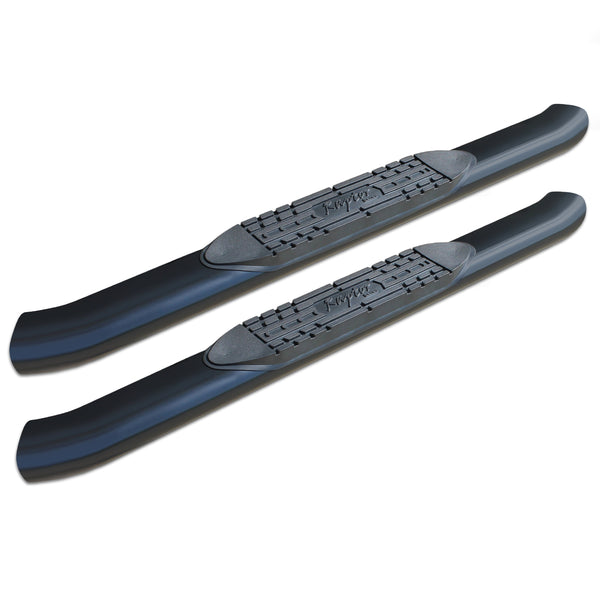 Raptor Series 5 in OE Style Curved Oval Steps Black E-Coated Alloy Steel