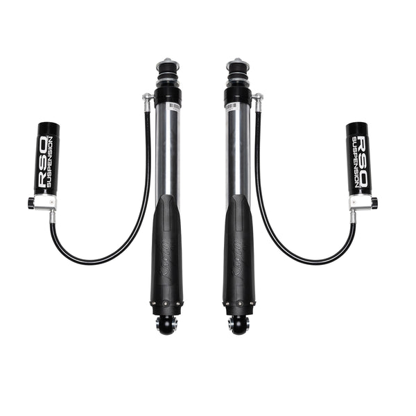 RSO Front 2.5 Adj Compression and Rebound Remote Reservoir Shocks 0-3in Lift