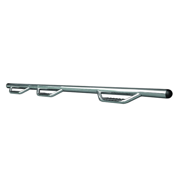 Dominator D3 1-Piece Wheel-to-Wheel Side Steps w Brackets Kit - Stainless