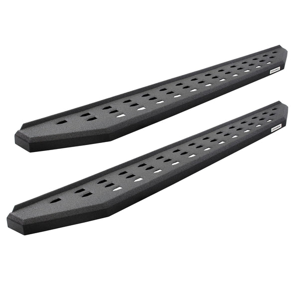 Go Rhino - 6941778020T - RB20 Running Boards With Mounting Brackets & 2 Pairs Of Drop Steps Kit - Protective Bedliner Coating
