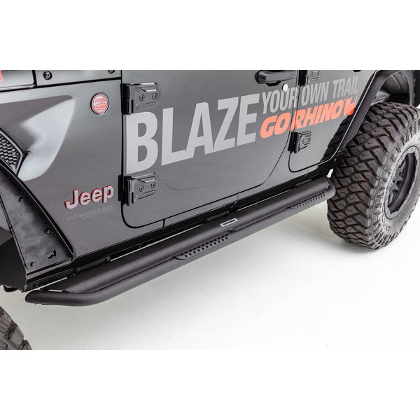 Go Rhino DS4926T - Dominator Xtreme DS SideSteps With Mounting Bracket Kit - Textured Black