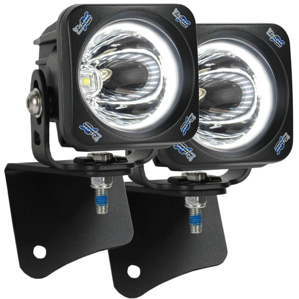 1997-2006 Jeep Wrangler TJ A-Pillar Mount (with Optimus Halo Square 15º Light)