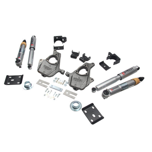 BELLTECH 1015SP LOWERING KITS Front And Rear Complete Kit W/ Street Performance Shocks 2016.5-2018 Chevrolet Silverado/Sierra ALL CAB 2W 3-4F/7R