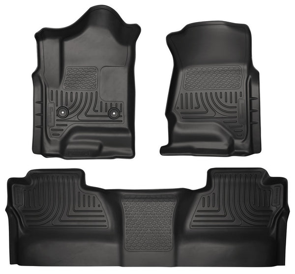 15- GM 2500HD Crew Cab Floor Liners Black