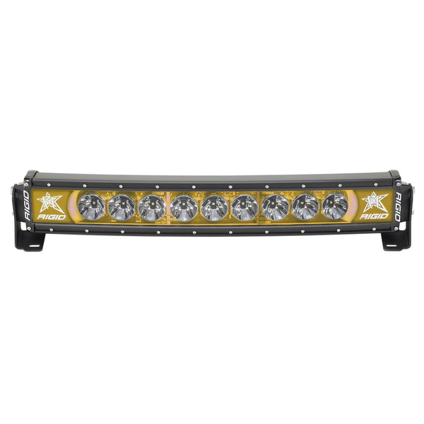 RIGID Radiance Plus Curved Bar Broad-Spot Optic 20 Inch With Amber Backlight