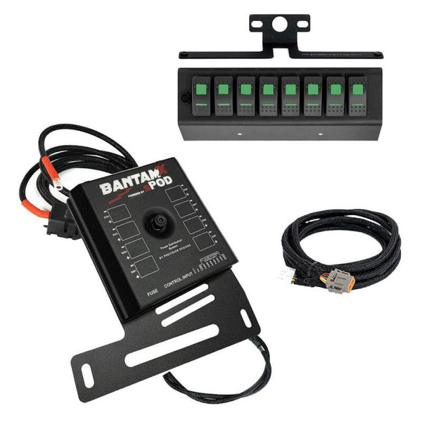 sPOD 07-08 Jeep Wrangler JK BantamX w/Red LED Switch Panel