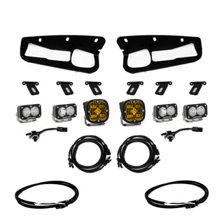 Baja Designs 2021+ Ford Bronco Amber SAE Fog Pocket Kit w/Upfitter