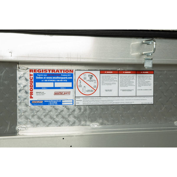 WEATHER GUARD MODEL 117-0-03 SADDLE BOX, ALUMINUM, FULL EXTRA WIDE, 14.4 CU FT