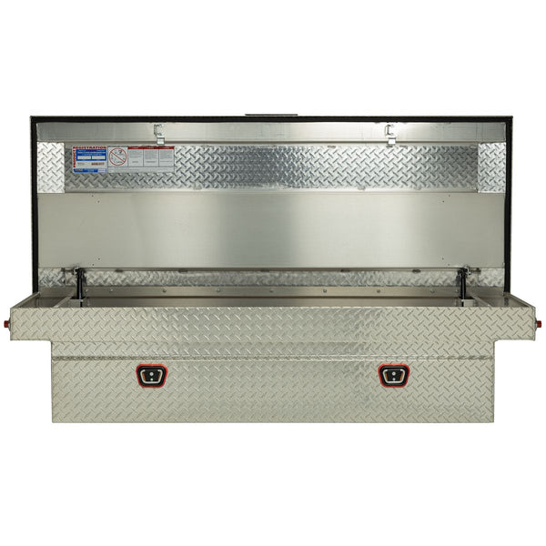 WEATHER GUARD MODEL 117-0-03 SADDLE BOX, ALUMINUM, FULL EXTRA WIDE, 14.4 CU FT