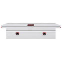 WEATHER GUARD MODEL 120-3-03 SADDLE BOX, STEEL, FULL LOW PROFILE, WHITE, 10.6 CU FT