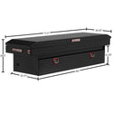 WEATHER GUARD MODEL 127-5-03 SADDLE BOX, ALUMINUM, FULL STANDARD, GLOSS BLACK, 10.5 CU FT