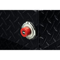 WEATHER GUARD MODEL 127-5-03 SADDLE BOX, ALUMINUM, FULL STANDARD, GLOSS BLACK, 10.5 CU FT