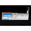 WEATHER GUARD MODEL 127-5-03 SADDLE BOX, ALUMINUM, FULL STANDARD, GLOSS BLACK, 10.5 CU FT