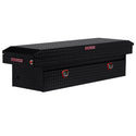 WEATHER GUARD MODEL 127-5-03 SADDLE BOX, ALUMINUM, FULL STANDARD, GLOSS BLACK, 10.5 CU FT