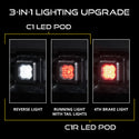 Diode Dynamics 2022+ Ford Maverick C1 Sport Hitch Mount LED Pod Reverse Kit