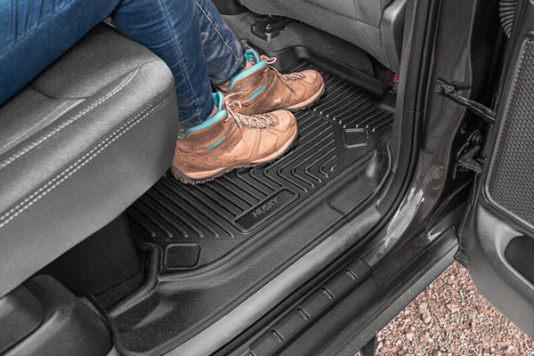 Husky Liners 19-22 Dodge Ram 2500/3500 CC/EC X-Act Contour Black Front Floor Liners
