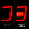ANZO 1999-2004 Jeep Grand Cherokee LED Tail Lights w/ Light Bar Chrome Housing Red/Clear Lens