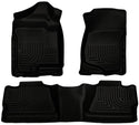 Husky Liners 07-12 Chevy Silverado/GMC Sierra Crew Cab WeatherBeater Combo Black Floor Liners