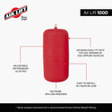 Air Lift Universal 1000 4in/8in Air Spring Kit