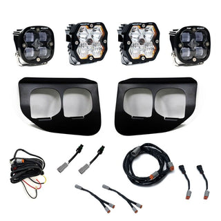 Baja Designs 20-22 Ford Super Duty Squadron 2.0 Pro/SAE Dual Fog Pocket Kit (Driving/Combo) - Clear