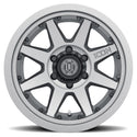 ICON Rebound Pro 17x8.5 5x5 -6mm Offset 4.5in BS 71.5mm Bore Titanium Wheel
