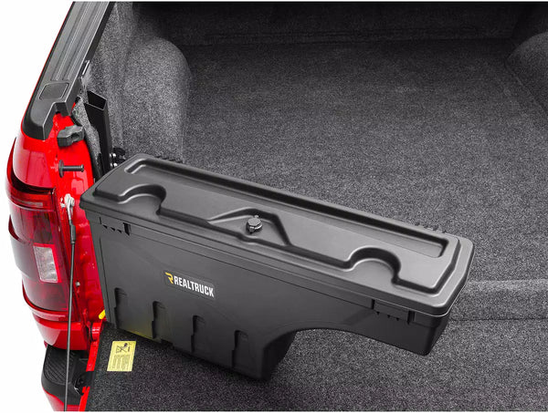 Undercover Swingcase Truck Bed Toolbox 2019-26 GM 1500 with Multipro Tailgate, Passenger Side