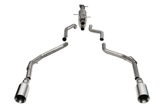 Corsa 2019+ Ram 1500 5.7L HEMI 3.0in Catback Exhaust System w/ 5.0in Flat Cut Dual Rear Exit Tips
