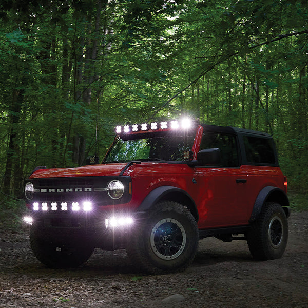 Baja Designs 447753UP 2021+ Ford Bronco XL Sport A-Pillar Light Kit w/ Upfitter Harness