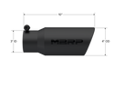 MBRP Universal Tip 4in OD 3in Inlet 10in Length Angled Rolled End Black