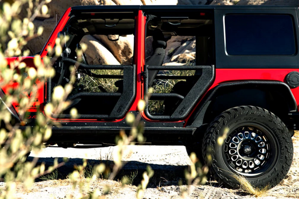 Body Armor 4x4 07-18 Jeep Wrangler JK Tube Doors Rear Pair