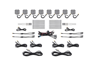 Diode Dynamics Rock Light -Amber/White - M8 8-Pack