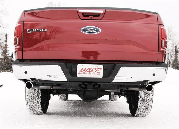 MBRP 2015 Ford F-150 5.0L 3in Cat Back Dual Split Rear Exit AL Exhaust System