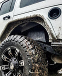 DV8 Offroad 07-18 Jeep Wrangler JK Rear Aluminum Inner Fender - Black