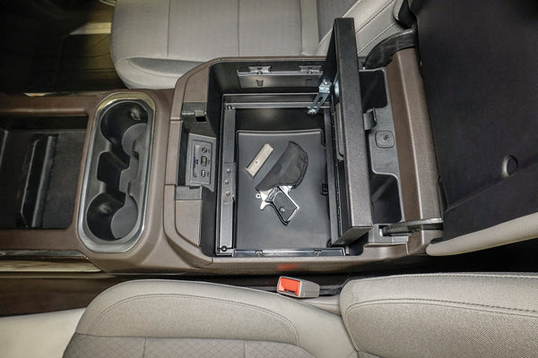 Tuffy Console Safe W/ Combo Lock For Chevrolet Silverado And Gmc Sierra W/ Flow Thru Console