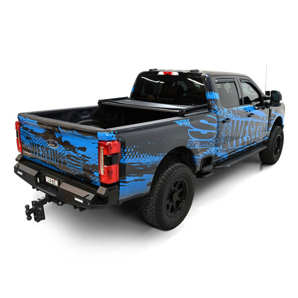 Westin 17-24 Ford F-250/350 Super Duty 6.75ft. Bed Soft Tri-Fold Tonneau Cover - Black