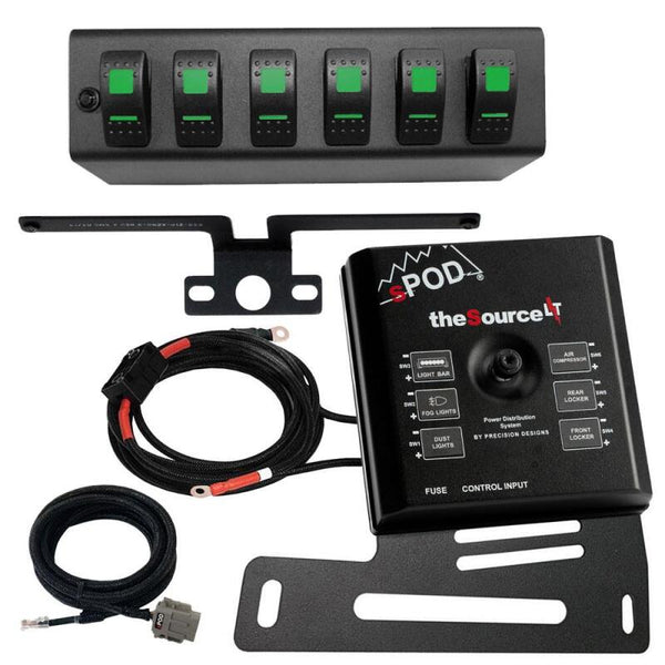 sPOD 07-08 Jeep Wrangler JK SourceLT w/Amber LED Switch Panel