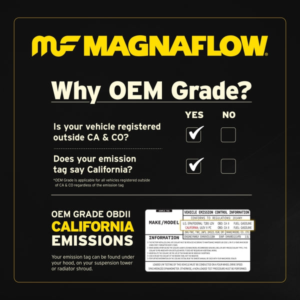 MagnaFlow 10-12 Range Rover V8 5 OEM Underbody Direct Fit Converter