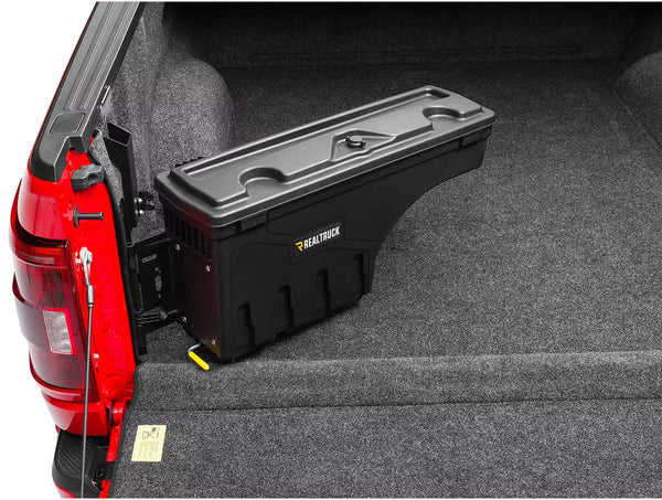 Undercover Swingcase Truck Bed Toolbox 2019-26 GM 1500 with Multipro Tailgate, Passenger Side