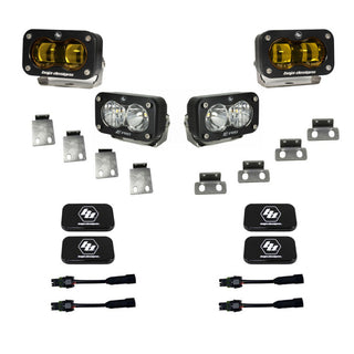 Baja Designs 21+ Ford Raptor / 22+ Bronco S2 SAE Pro Fog Pocket Light Kit