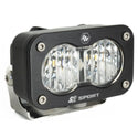 Baja Designs S2 Sport Flush Mount LED Pod, Clear Wide Cornering, Black Housing, Single, No Harness