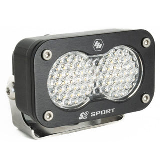 Baja Designs S2 Sport LED Light Pod, Clear Work/Scene, Black Housing, Single, No Harness