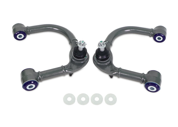SuperPro 03-09 Lexus GX470 / Toyota 4Runner Sport 4WD Front Upper Fixed Offset Control Arm Set
