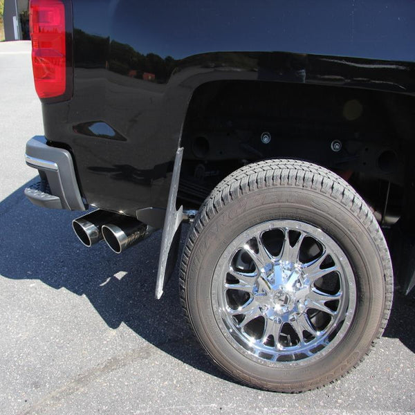 MBRP 11-15 Chevy/GMC 2500/3500 4in Filter Back Dual Outlet Single Side Alum Exhaust System
