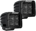 Rigid Industries D Series PRO Midnight Edition - Spot - Diffused - Pair