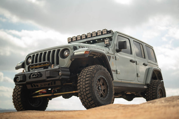 DV8 Offroad 18+ Jeep Wrangler JL / 20+ Jeep Gladiator JT OE Plus Front Bumper