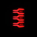 AlphaRex 14-18 Chevrolet Silverado Luxx-Series LED Tail Lights Black w/Activ Light/Seq Signal