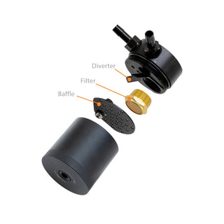 Mishimoto 15-17 Ford F-150 2.7L EcoBoost Baffled Oil Catch Can - Black