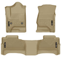 Husky Liners 14 Chevrolet Silverado/GMC Sierra WeatherBeater Tan Front & 2nd Seat Floor Liners