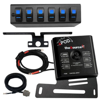 sPOD 07-08 Jeep Wrangler JK SourceLT w/Blue LED Switch Panel